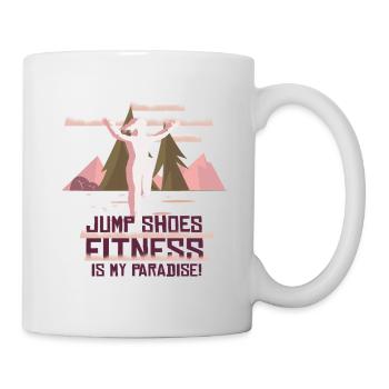Jump Shoes Fitness Fitness Frau - Tasse - Weiß - Rechts