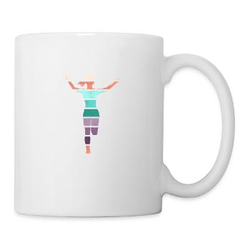 Retro Jump Shoes Fitness - Tasse - Weiß - Rechts