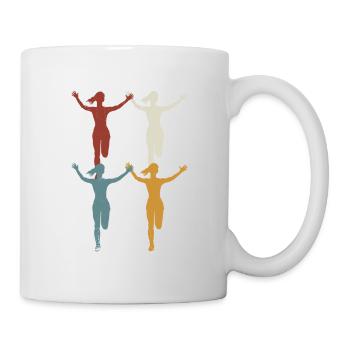 Retro Jump Shoes Fitness - Tasse - Weiß - Rechts