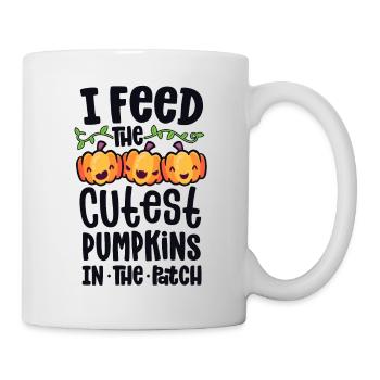 I Feed The Cutest Pumpkins In The Patch Lunch - Mug - white - Right