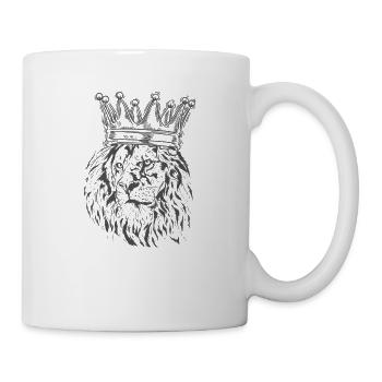 Lion avec Crown King Predator King Safari - Mug blanc - blanc - Droite