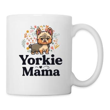 Yorkie Mama Dog Mom Yorkshire Terrier Lover - Mug - white - Right