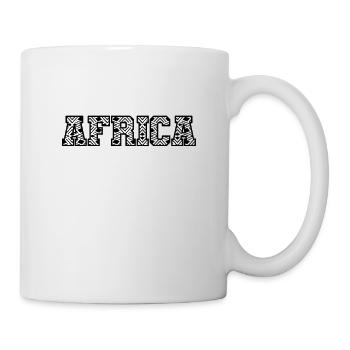 Africa Bevölkerung Kontinent Afrika Karte - Tasse - Weiß - Rechts