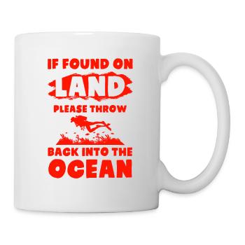 plongée en mer - Mug blanc - blanc - Droite