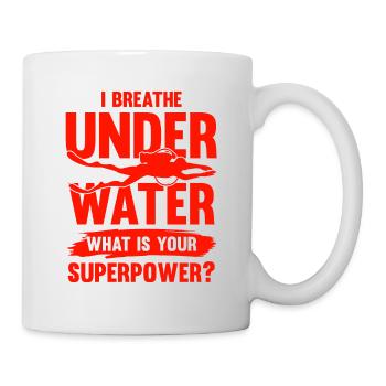 diving saying - Mug - white - Right