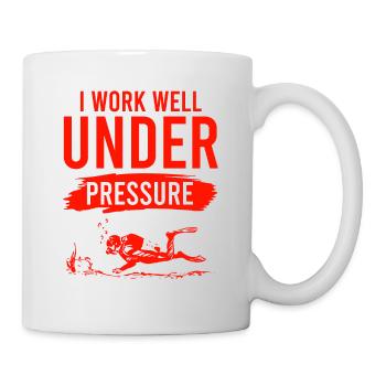 Spruch tauchen - Mug - white - Right