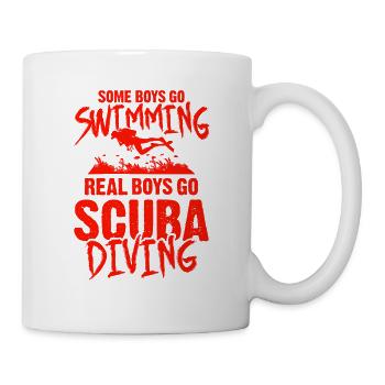 Plongée sous-marine pour garçons - Mug blanc - blanc - Droite