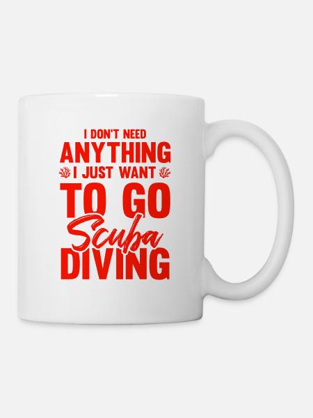 scuba tauchen - Tasse - Weiß