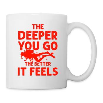 deep sea diving - Mug - white - Right