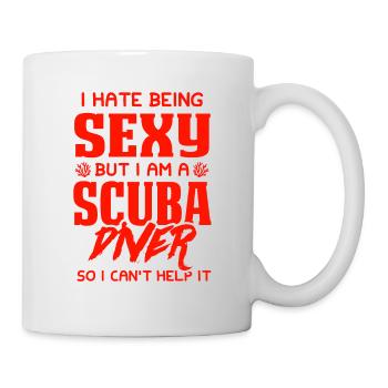 plongée sous-marine sexy - Mug blanc - blanc - Droite