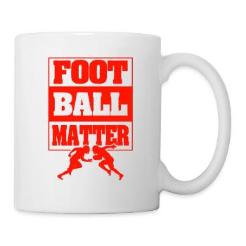 devise du football - Mug blanc - blanc - Droite