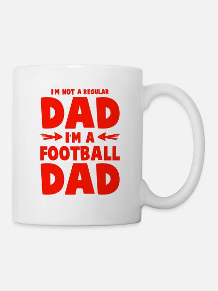 football dad papa - Tasse - Weiß