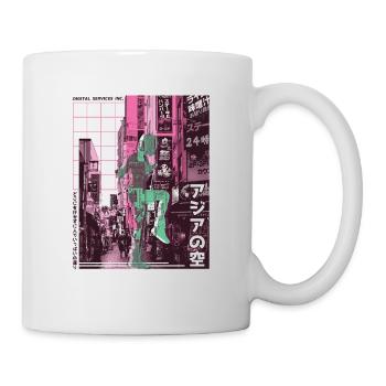 Asiatische Stadt Rope Jumping - Tasse - Weiß - Rechts