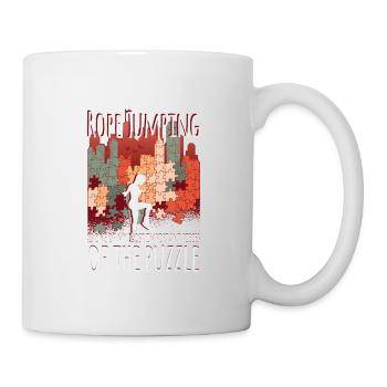 Le saut à la corde, la pièce du puzzle - Mug blanc - blanc - Droite