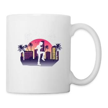 Saut à la corde de palmier de Californie - Mug blanc - blanc - Droite