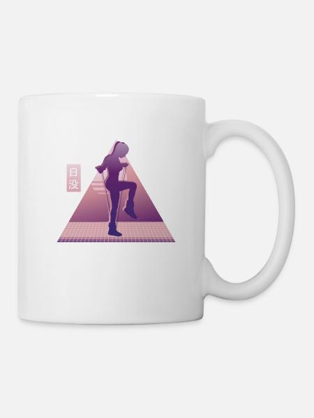 Vaporwave Rope Jumping - Tasse - Weiß