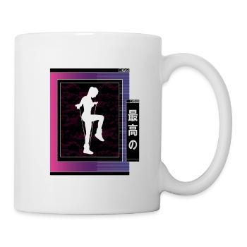 Vaporwave Metaverse Saut à la corde - Mug blanc - blanc - Droite