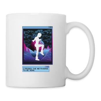 Vaporwave Metaverse Saut à la corde - Mug blanc - blanc - Droite