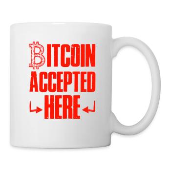 bitcoin accepted - Mug - white - Right
