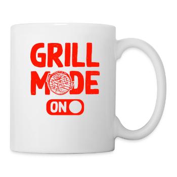 grill mode on - Tasse - Weiß - Rechts