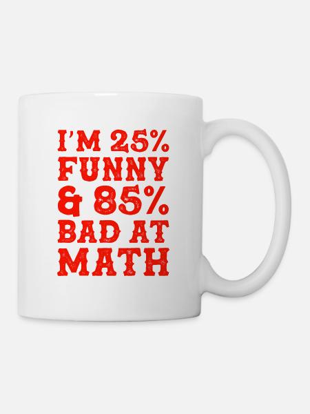 funny math mathematics - Mug - white