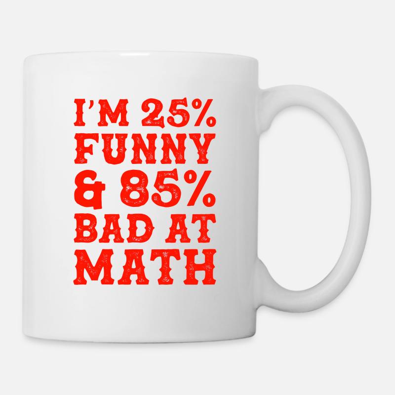 funny math mathematics - Mug - white