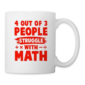 mathematics learning - Mug - white - Right