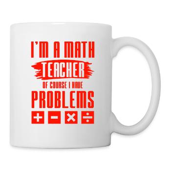 professeur de mathématiques - Mug blanc - blanc - Droite