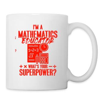 mathematics superpower - Mug - white - Right
