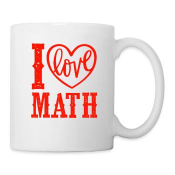 I love mathematics - Mug - white - Right