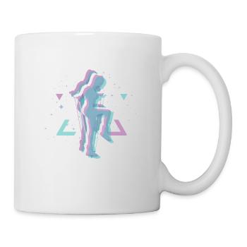 Vaporwave Weltall Rope Jumping - Tasse - Weiß - Rechts