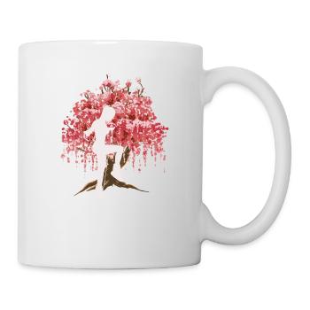 Japanische Kirschblüte Rope Jumping - Tasse - Weiß - Rechts