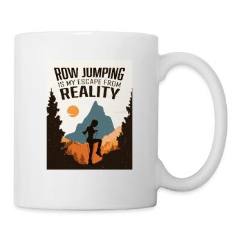 Rope Jumping, Rope Jumping Frau - Tasse - Weiß - Rechts