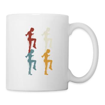 Retro Rope Jumping - Tasse - Weiß - Rechts