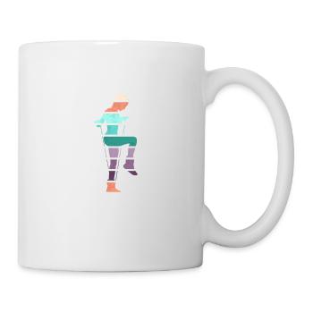 Retro Rope Jumping - Tasse - Weiß - Rechts