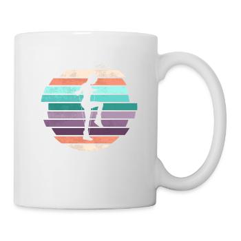 Retro Rope Jumping - Tasse - Weiß - Rechts