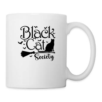 Black Cat Society Halloween Custom États-Unis - Mug blanc - blanc - Droite