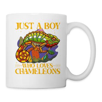Just a Boy who loves Chameleons - Mug - white - Right