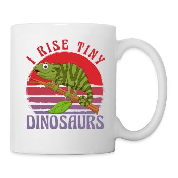 I rise tiny Dinosaurs - Mug - white - Right