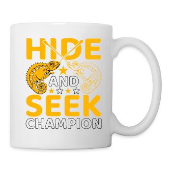 Champion de cache-cache - Mug blanc - blanc - Droite