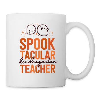 Kindergarten Teacher Halloween School Matching - Mug - white - Right