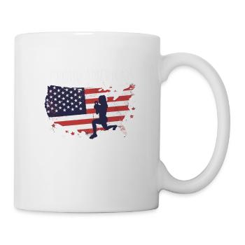 Amerikanische Fahne HIIT - Tasse - Weiß - Rechts