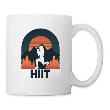 HIIT Fitness Frau - Tasse - Weiß - Rechts
