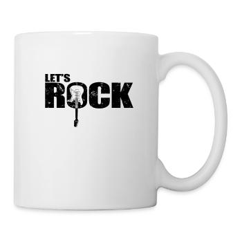 Let's Rock Guitar Music Style Genre Rock Band - Mug - white - Right