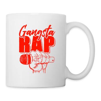 Gangsta Rap - Mug blanc - blanc - Droite