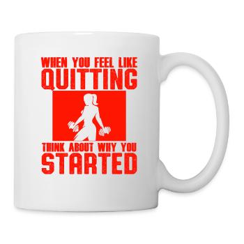 ne renoncez pas à la forme physique - Mug blanc - blanc - Droite