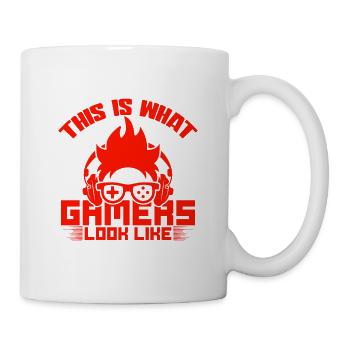 gamer ressemble à - Mug blanc - blanc - Droite