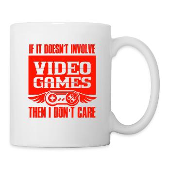 gamer video games - Tasse - Weiß - Rechts
