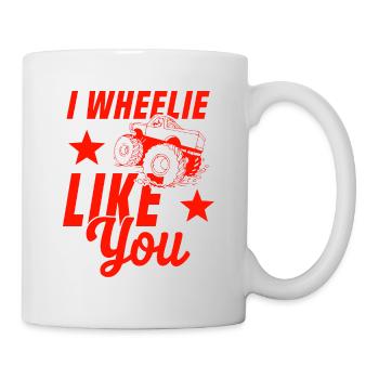truck wheel - Mug - white - Right
