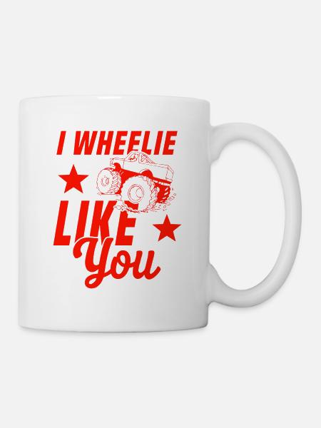 truck wheel - Tasse - Weiß